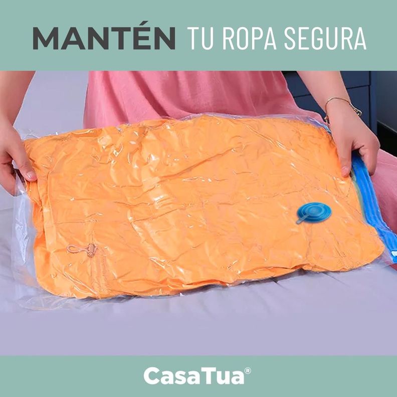 Bolsas Al Vacio Casatua Compresion Ropa Set 12 70x100 +Bomba-7