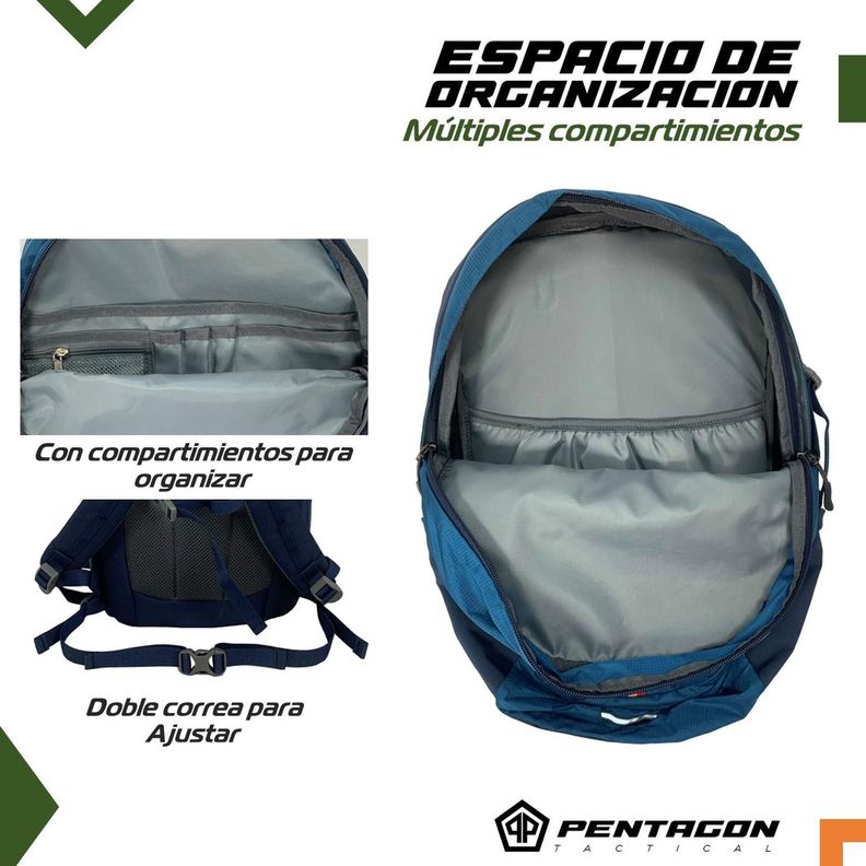 Mochila Trekking Outdoor Camping Pentagon 25 lt Impermeable-3