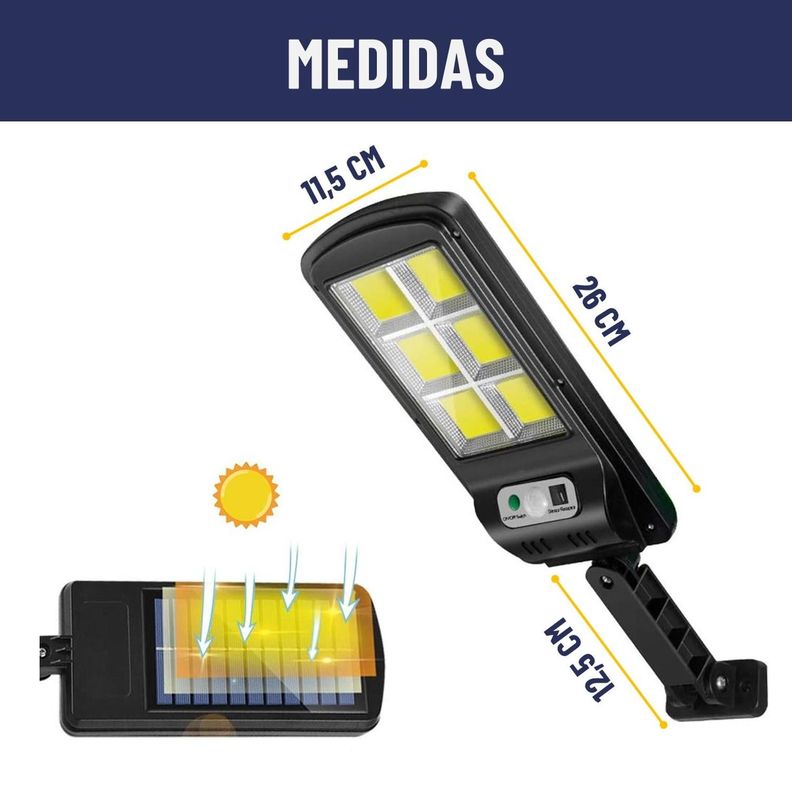 Foco Solar Maxwell Led Exterior Sensor Mov Set 2 Luz Cálida-7