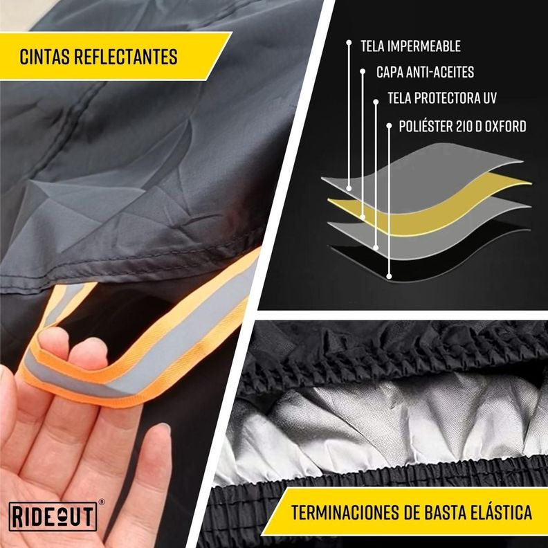 Funda Cubre Bicicleta Moto Carpa 100% Impermeable 110X200cm-5