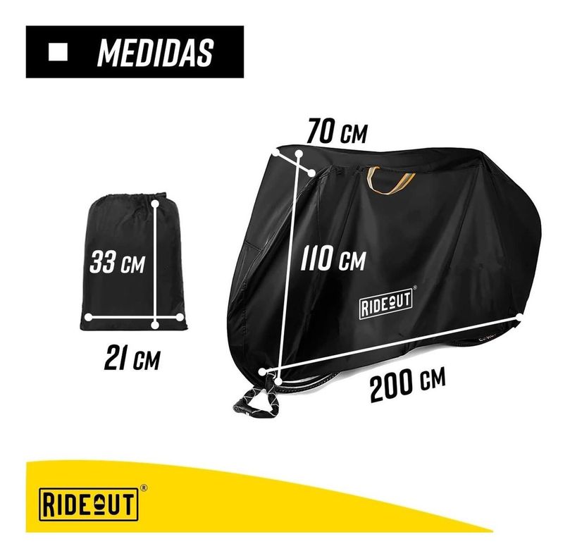Funda Cubre Bicicleta Moto Carpa 100% Impermeable 110X200cm-7