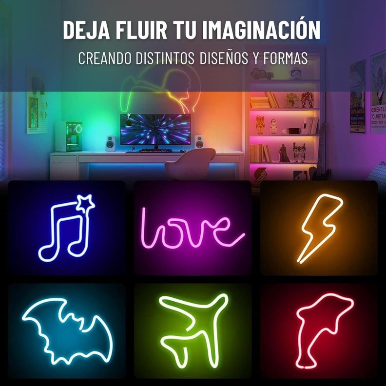Tira Luz Led Neon 5 Mts Maxwell RGB Configurable Bluetooth-4