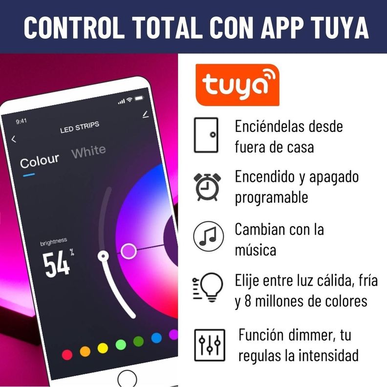 Ampolletas Inteligentes Set x3 Maxwell GU10 Wifi Tuya RGB 5W-3
