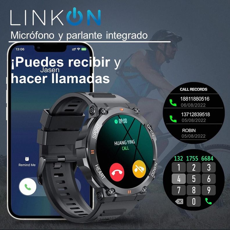 Smartwatch Reloj Inteligente Deportivo Linkon PRO Llamadas-3