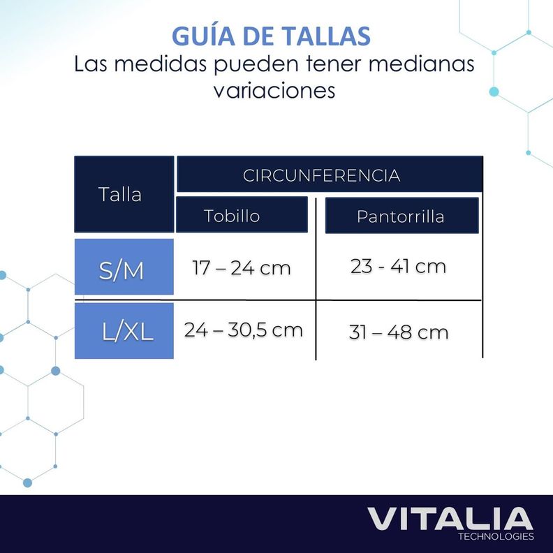 Medias Calcetines de Compresion Unisex Pack 2 Pares Vitalia-3