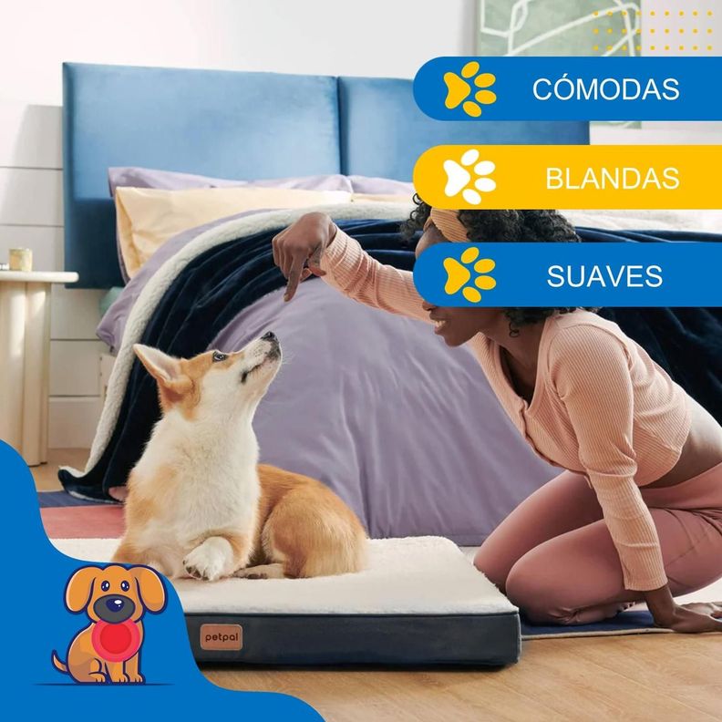 Cama Para Perro Gato Mascota Petpal Mediana Frio y Calor-1
