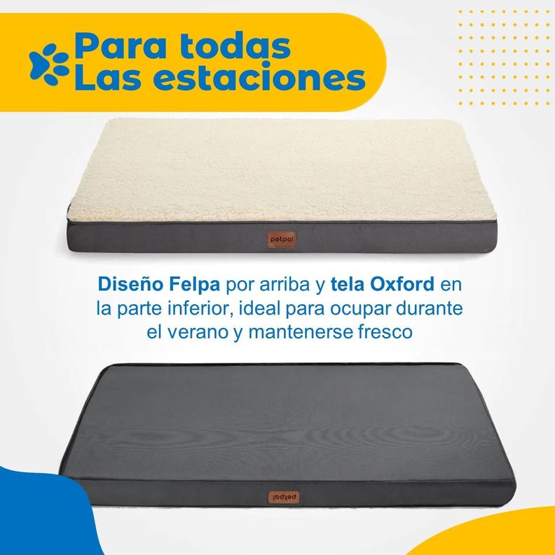 Cama Para Perro Gato Mascota Petpal Mediana Frio y Calor-3