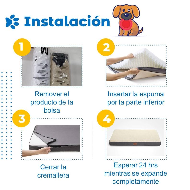 Cama Para Perro Gato Mascota Petpal Mediana Frio y Calor-6