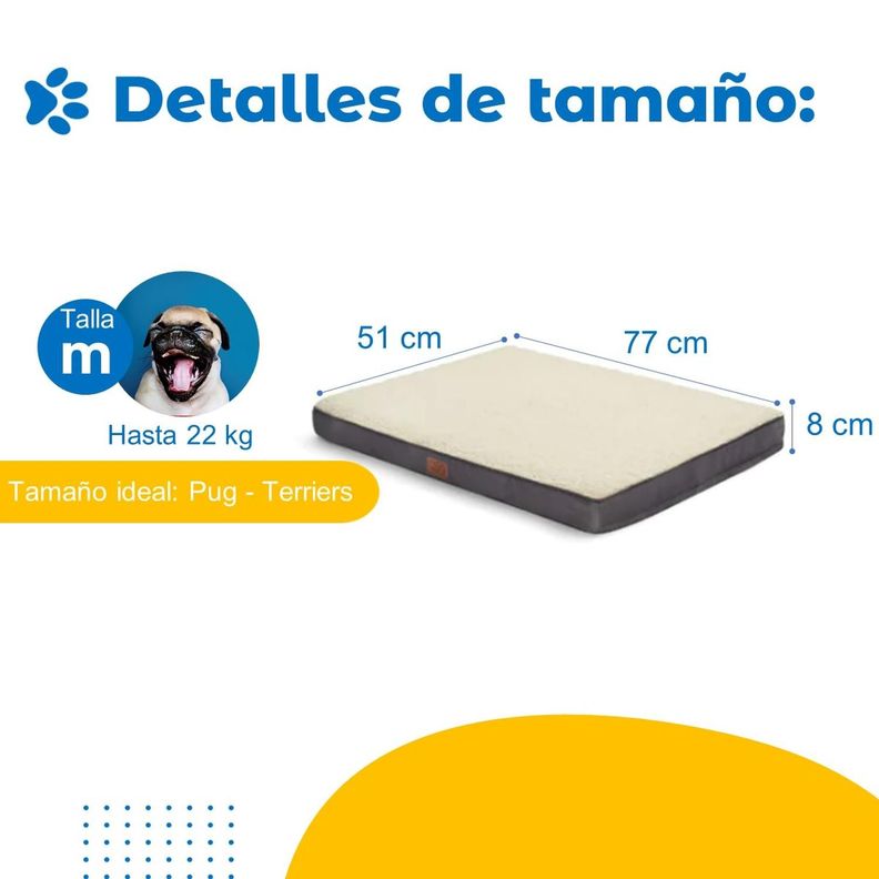 Cama Para Perro Gato Mascota Petpal Mediana Frio y Calor-7