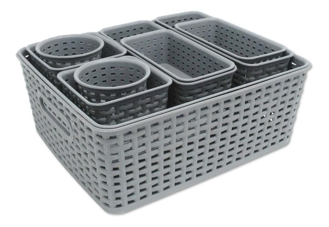 Canastos Organizadores Set de 10 unids Cocina Baño Multiuso-0