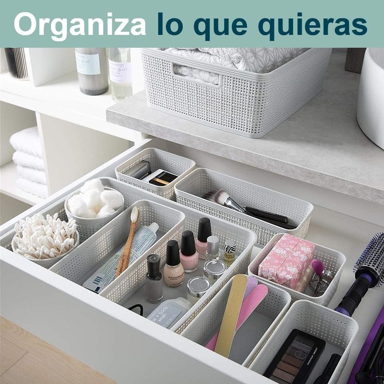 Canastos Organizadores Set de 10 unids Cocina Baño Multiuso-4