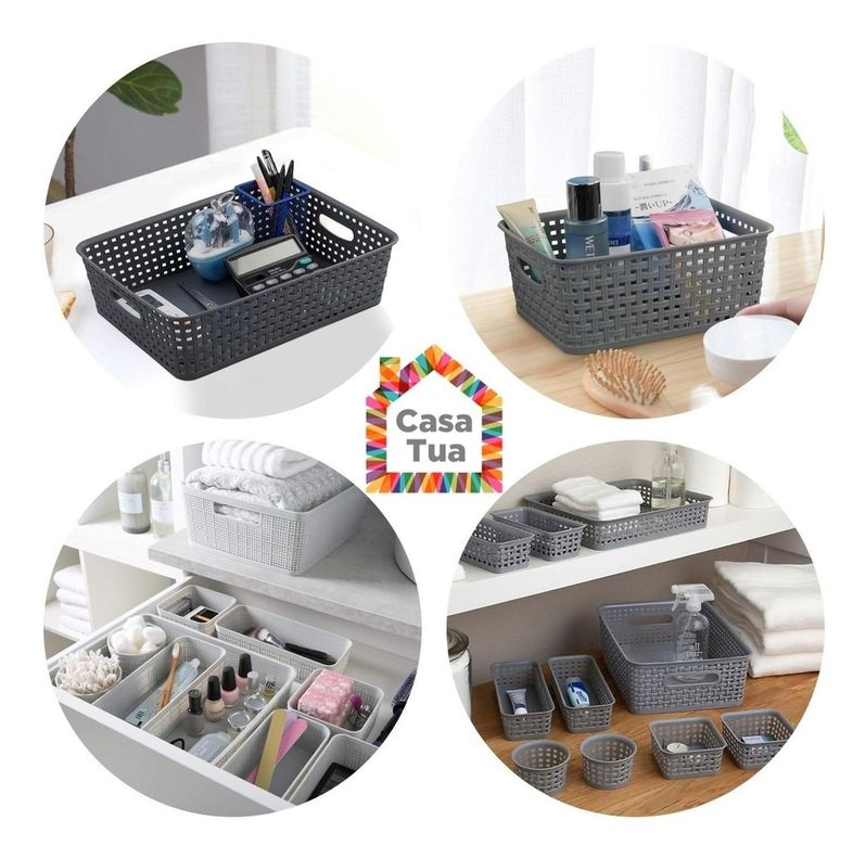 Canastos Organizadores Set de 10 unids Cocina Baño Multiuso-7