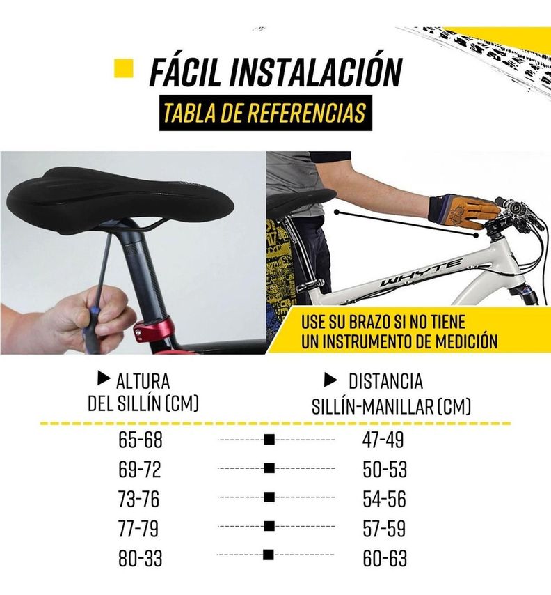 Asiento Sillin Bicicleta Antiprostático Con Gel Flyrock Mtb-6