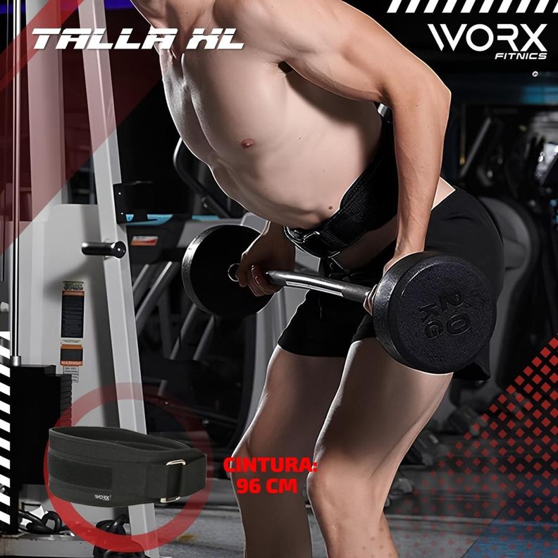 Cinturon Levantamiento Pesas Worx Gym Gimnasio Crossfit-2