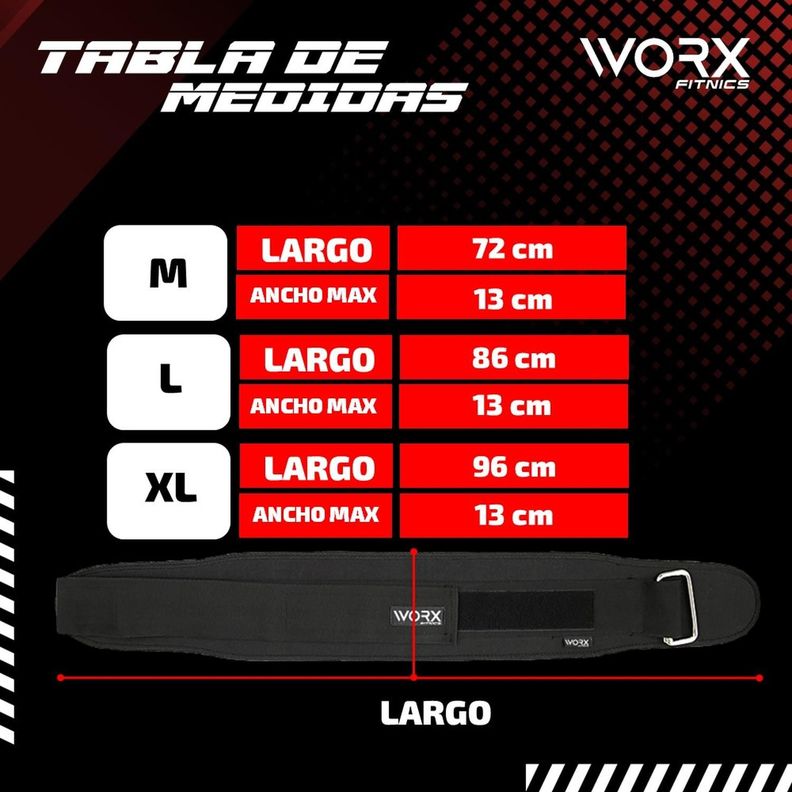 Cinturon Levantamiento Pesas Worx Gym Gimnasio Crossfit-6