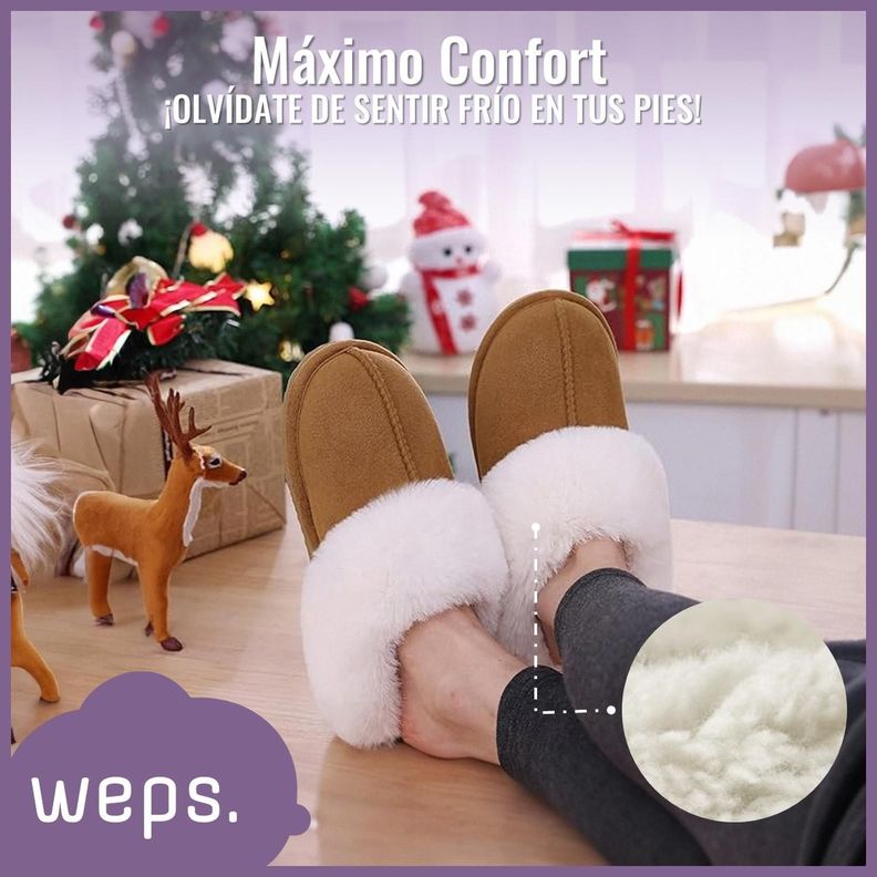 Pantuflas Mujer Weps Zapatillas Levantarse Antideslizantes-5