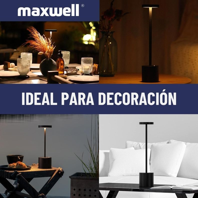 Lampara Led Velador Mesa Escritorio Maxwell Minimalista-4