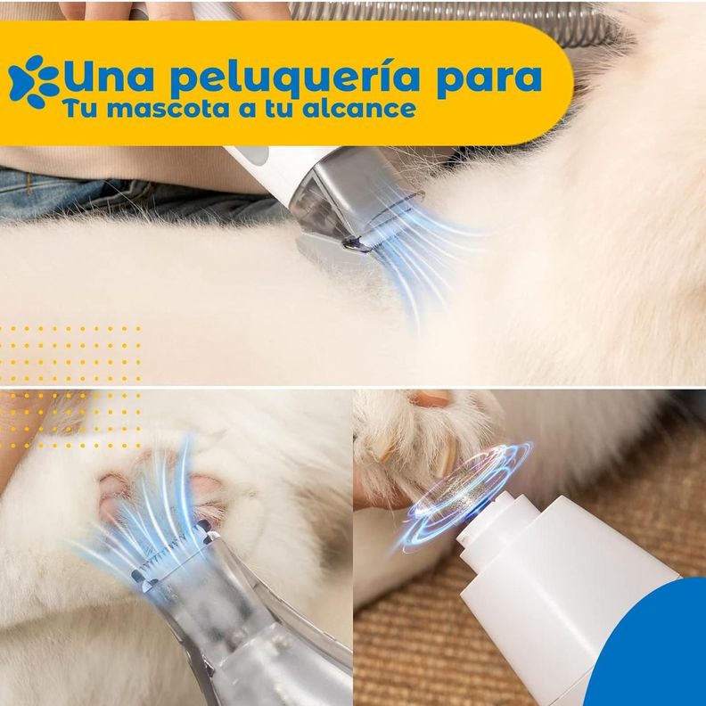 Maquina Corta Pelo y Aspiradora Profesional Perro Gato Petpal-6