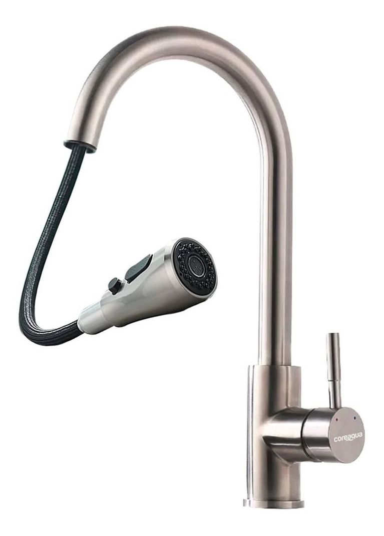 Llave Monomando Lavaplatos Extraible Griferia Cocina Coreaqu-0