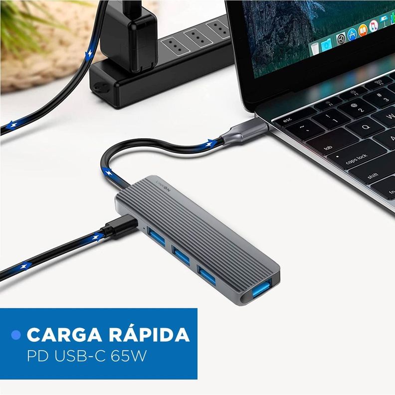 Hub Adaptador Usb Tipo C 5 En 1 Linkon Rj45 Para Mac Windows-2