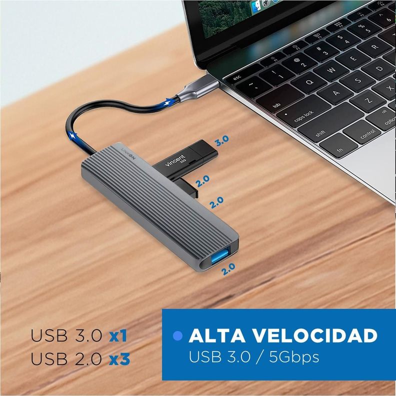 Hub Adaptador Usb Tipo C 5 En 1 Linkon Rj45 Para Mac Windows-3