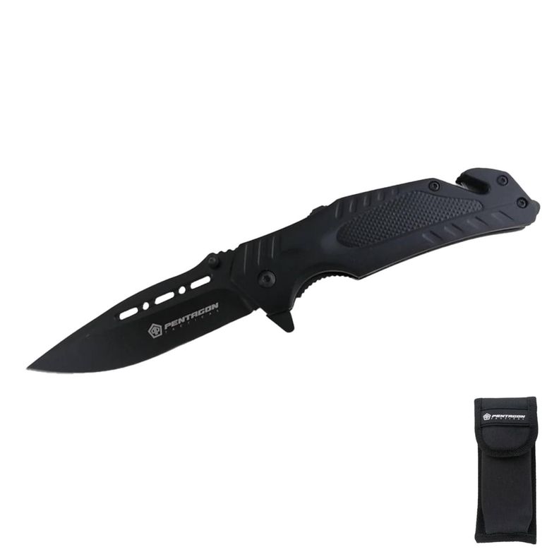 Cuchillo Tactico Navaja Pentagon Caza Supervivencia Camping Hannibal-1