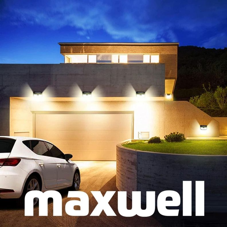Foco Solar Maxwell 178 Led Exterior Pared Unitario + Sensor Luz Cálida-7