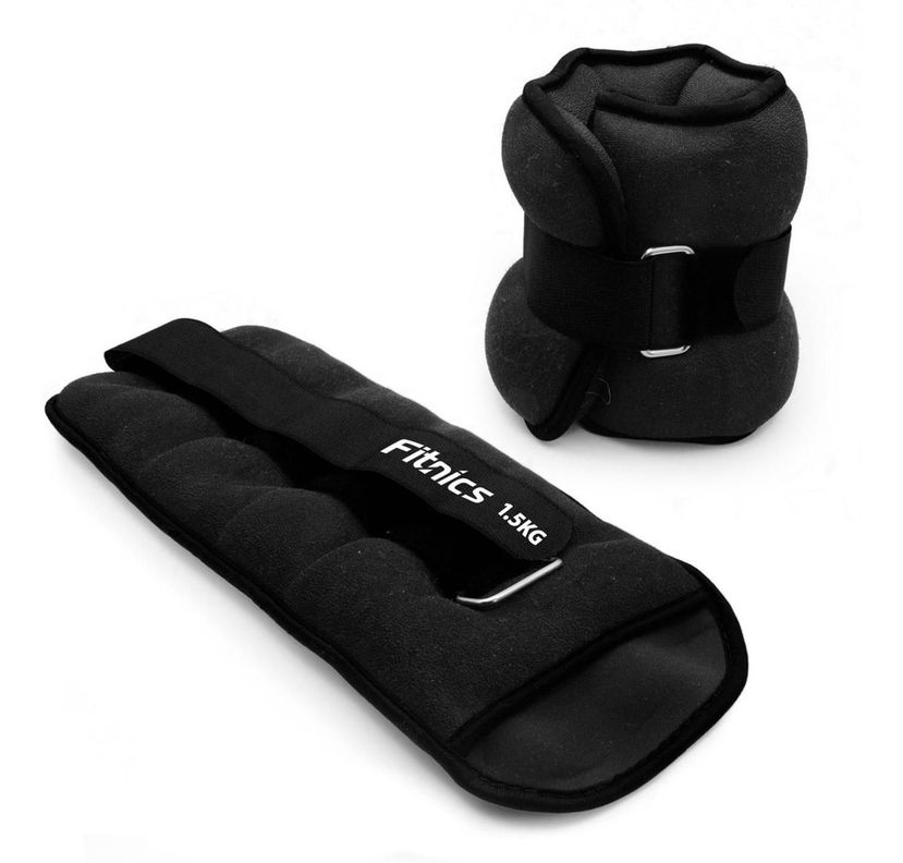 Pesas Tobillo Muñeca Tobilleras Set 2 de 1,5kg C/u Total 3kg-0