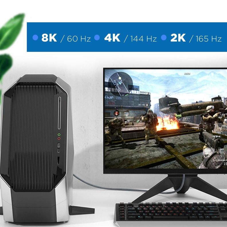 Cable Displayport 8k (8k 60hz / 4k 144hz/ 2k 165hz) V1.4 2mt-4