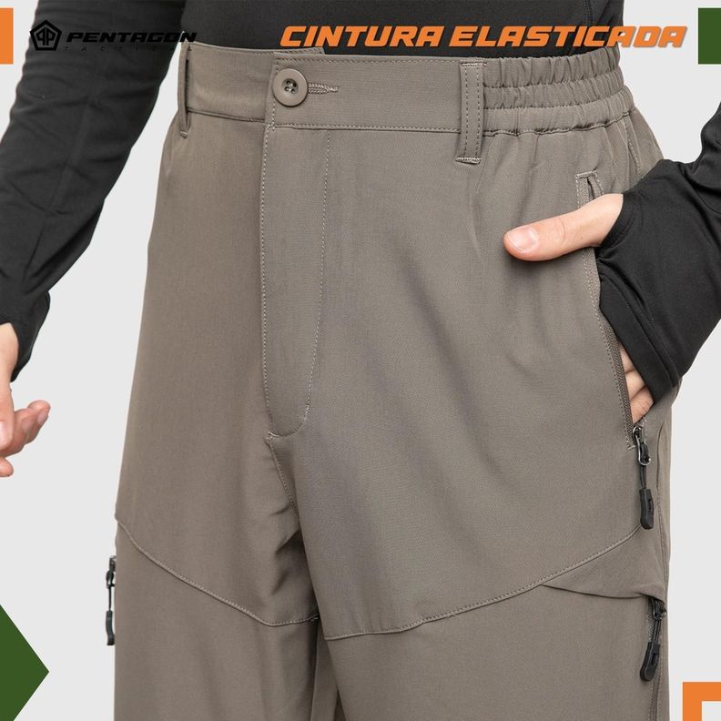 Pantalon de Trekking Outdoor Hombre Pentagon Desmontable-2