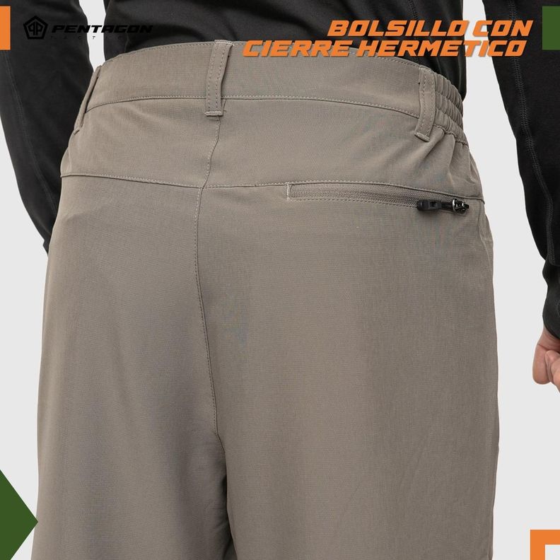 Pantalon de Trekking Outdoor Hombre Pentagon Desmontable-3