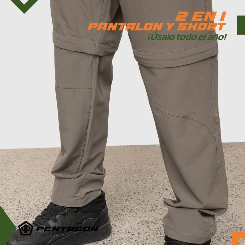 Pantalon de Trekking Outdoor Hombre Pentagon Desmontable-5