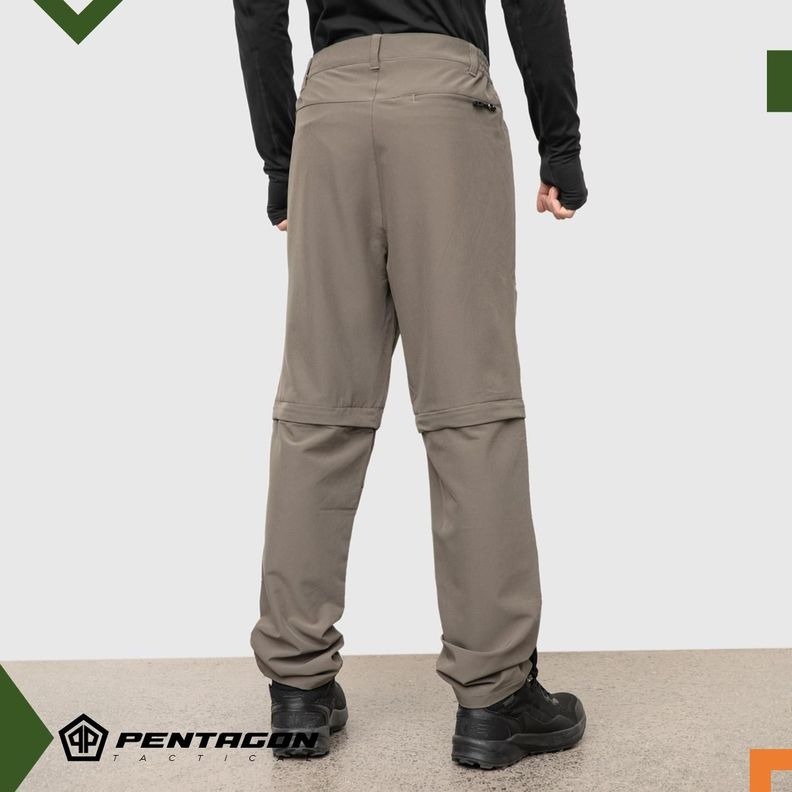 Pantalon de Trekking Outdoor Hombre Pentagon Desmontable-6