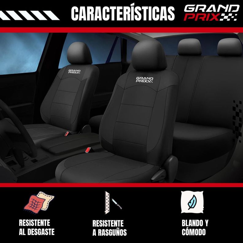 Funda Cubre Asiento Auto Camioneta Universal Grand Prix-4