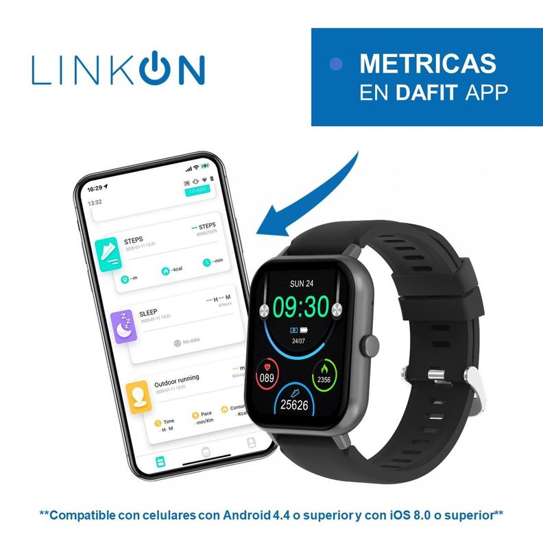 Reloj Inteligente Smartwatch Deportivo Linkon-6
