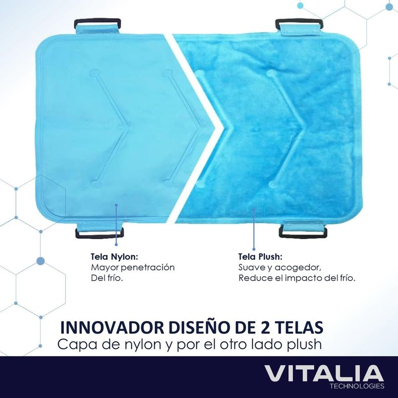 Compresa Gel Frio Calor XL con Velcros para Ajuste Vitalia-2