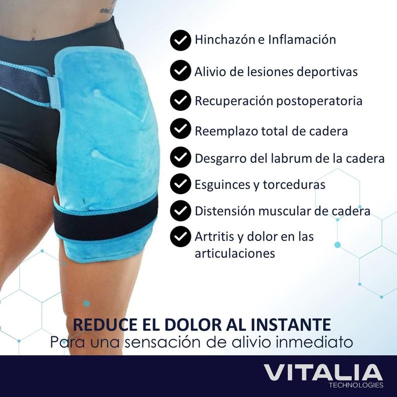 Compresa Gel Frio Calor XL con Velcros para Ajuste Vitalia-3