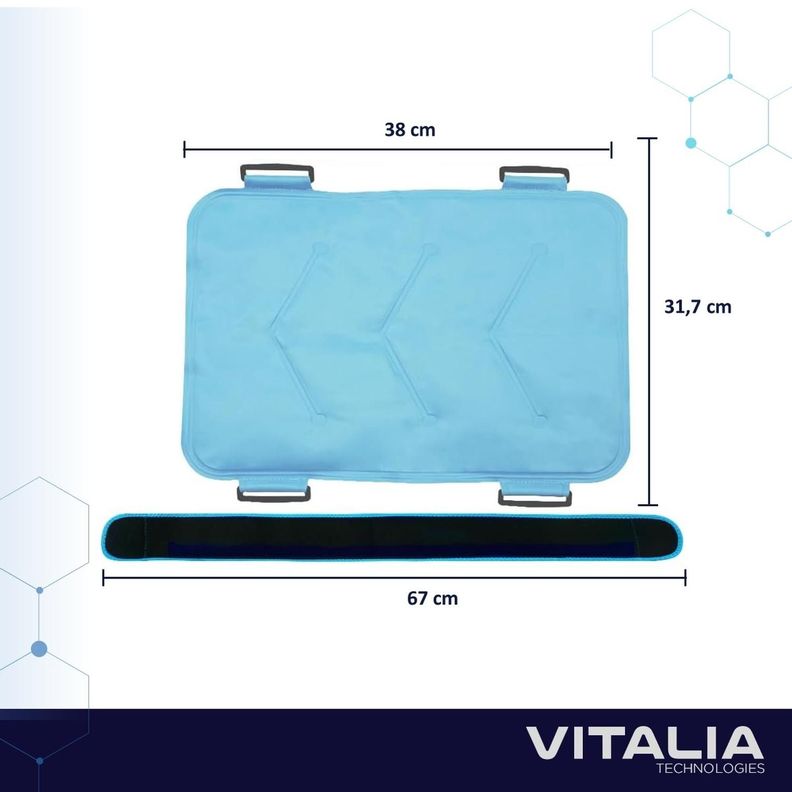Compresa Gel Frio Calor XL con Velcros para Ajuste Vitalia-5