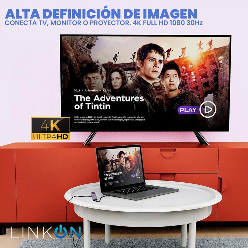 Hub Adaptador Usb Tipo C 5 En 1 Linkon 1000 Mbps Mac Windows-6