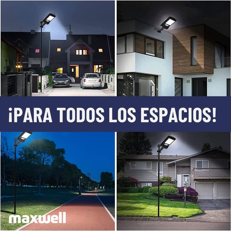 Foco Solar Maxwell Led Exterior Sensor Mov Set 2 Luz Fría-6