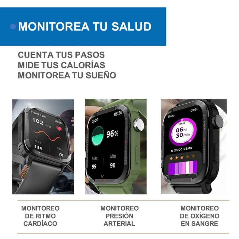 Reloj Inteligente Smartwatch Linkon Llamadas Bluetooth-3