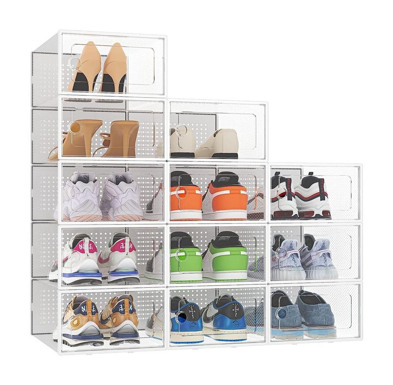 Caja Organizadora de Zapatos Set x4 CasaTua Apilables Firmes-0