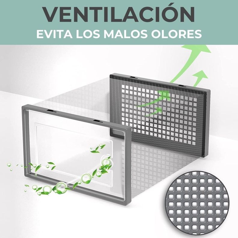 Caja Organizadora de Zapatos Set x4 CasaTua Apilables Firmes-5