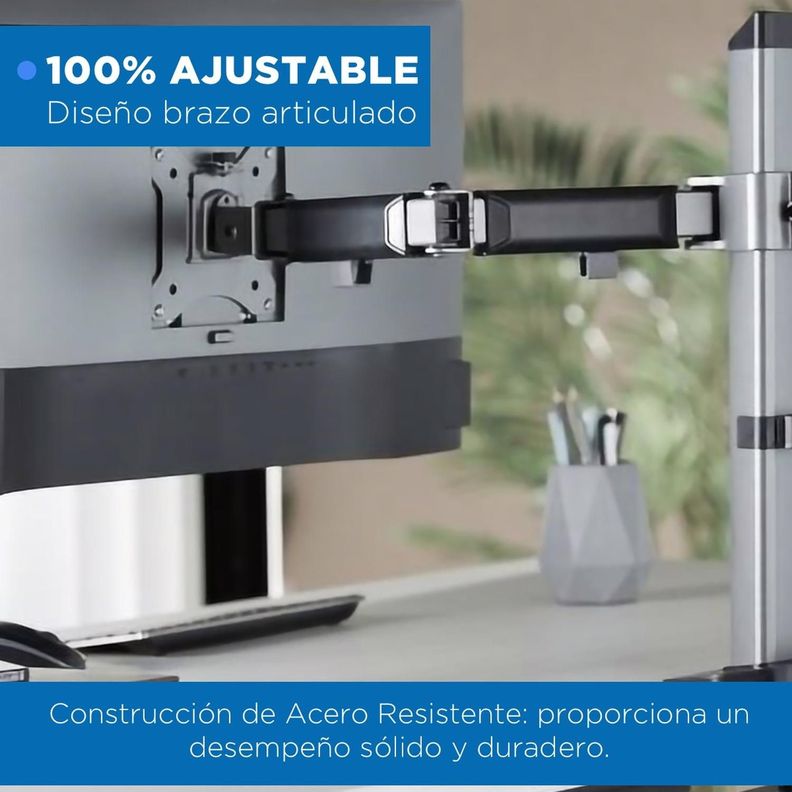 Soporte Brazo Articulado Doble Monitor Linkon Escritorio-2