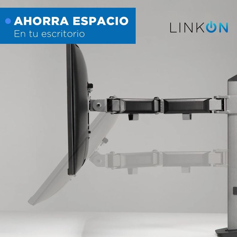 Soporte Brazo Articulado Doble Monitor Linkon Escritorio-3