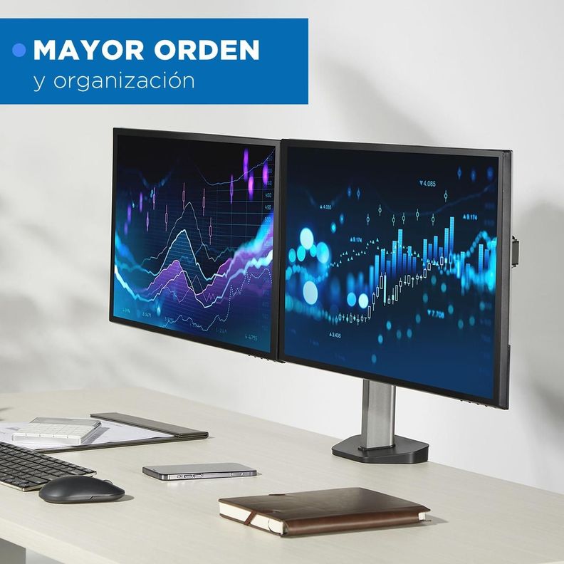 Soporte Brazo Articulado Doble Monitor Linkon Escritorio-6