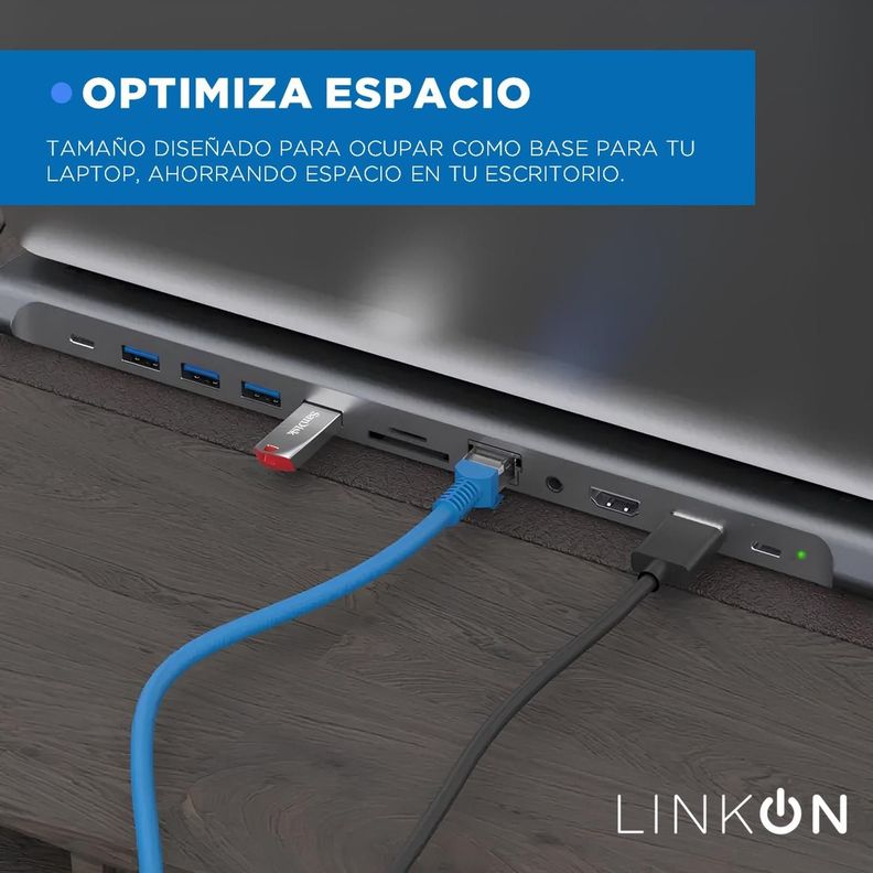 Hub Usb C 12 en 1 Linkon para Mac Windows Docking Station-2
