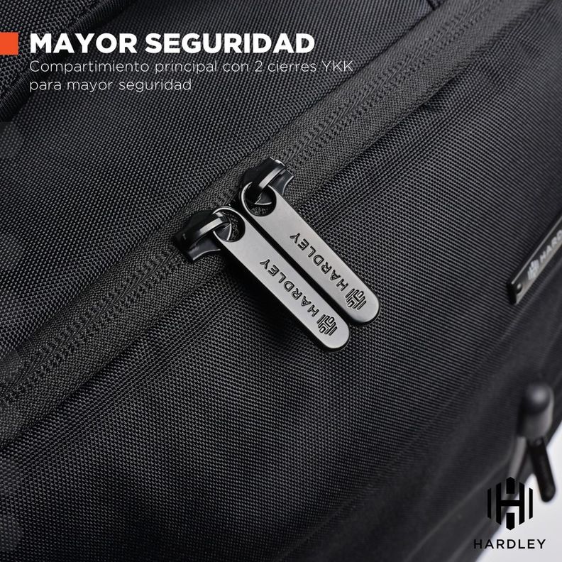 Mochila para Viaje Notebook Hardley 40L Nylon Balistico +USB-9