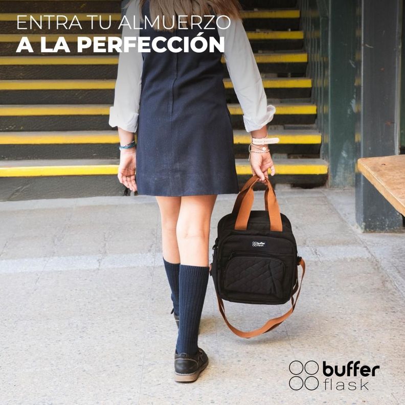 Lonchera Termica Buffer Bolso Almuerzo y Mochila 2 en 1-3