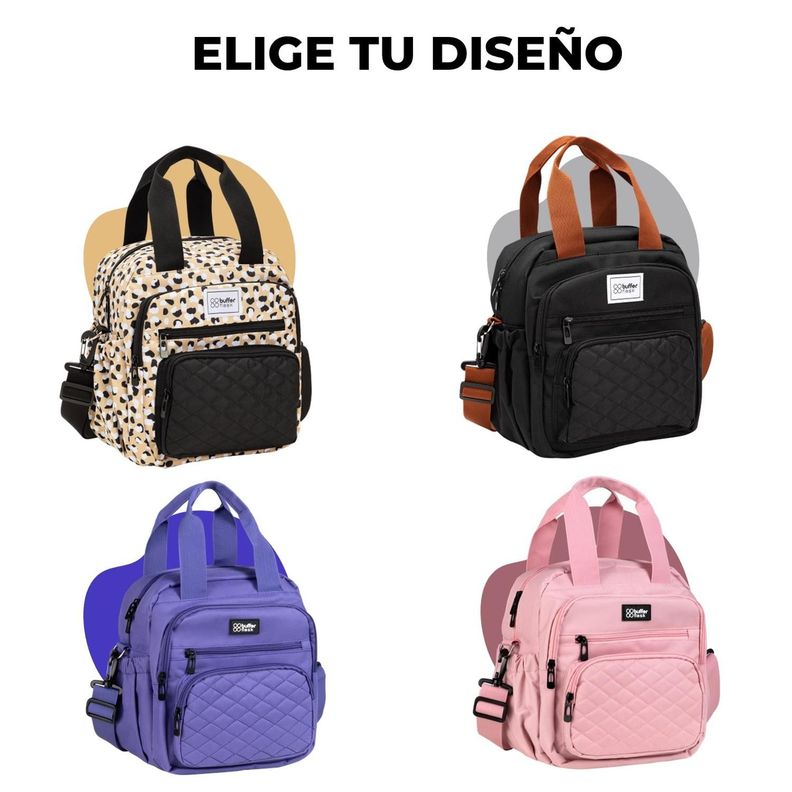 Lonchera Termica Buffer Bolso Almuerzo y Mochila 2 en 1-6